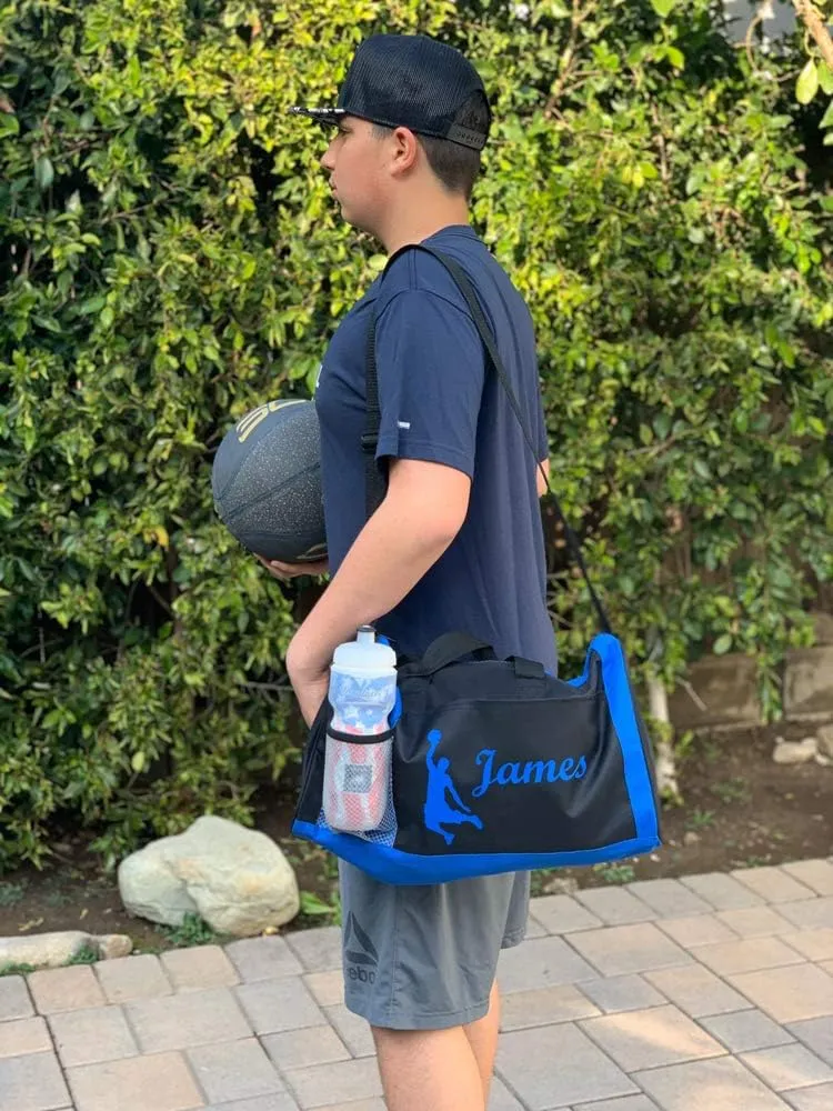 Personalized Kids 18 Inch Sport Duffel Bag With Custom Name & Text - Baseball