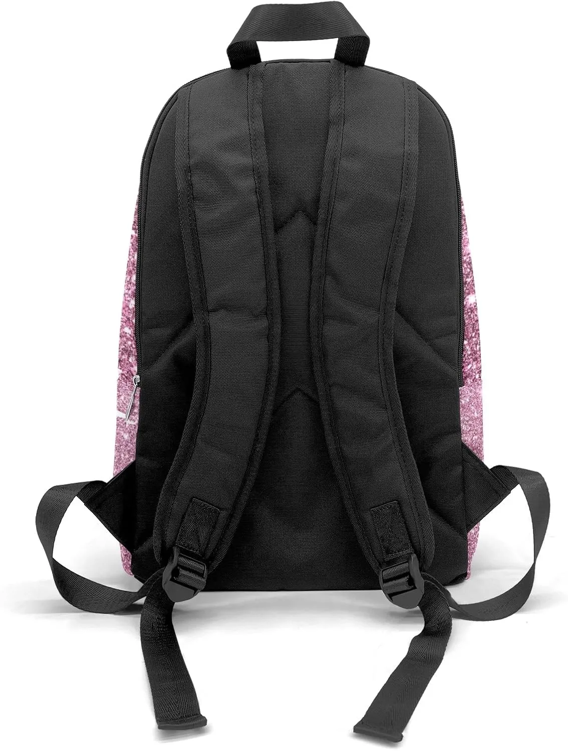 Personalized Name Abstracte Glitter Inbakerdoek Rhythmic Gymnastics Backpack Unisex Bookbag for Boy Girl Travel Daypack Bag Purse 17.7 IN