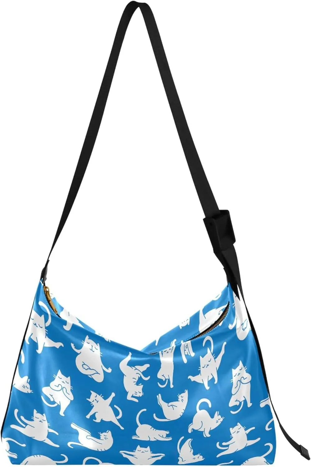 Pink Flamingo Palm Leaves Leather Hobo Purses for Women Large Crossbody Purses Animal Print Crossbody Hobo Handbag