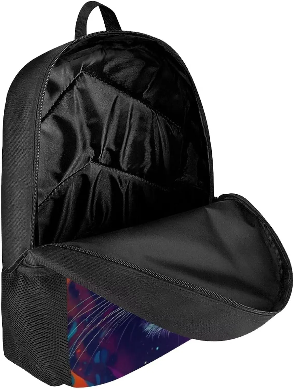 PinUp Angel Aqua Purple Red Cheetah Backpack For School Bag Kids Cool Magical Animal Bag For Children Boys and Girls Bookbag