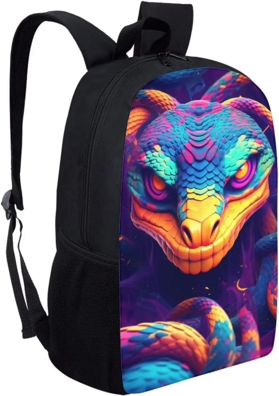 PinUp Angel Colorful Snake School Bag For Kids Backpack Cool Magical Animal Bag For Children Boys and Girls Bookbag