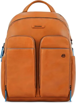 Piquadro CA5574B2V Men's Backpack Anti-fraud Sand RFID Pockets Compartments Accessories for PC Laptop Computer, sand, One size