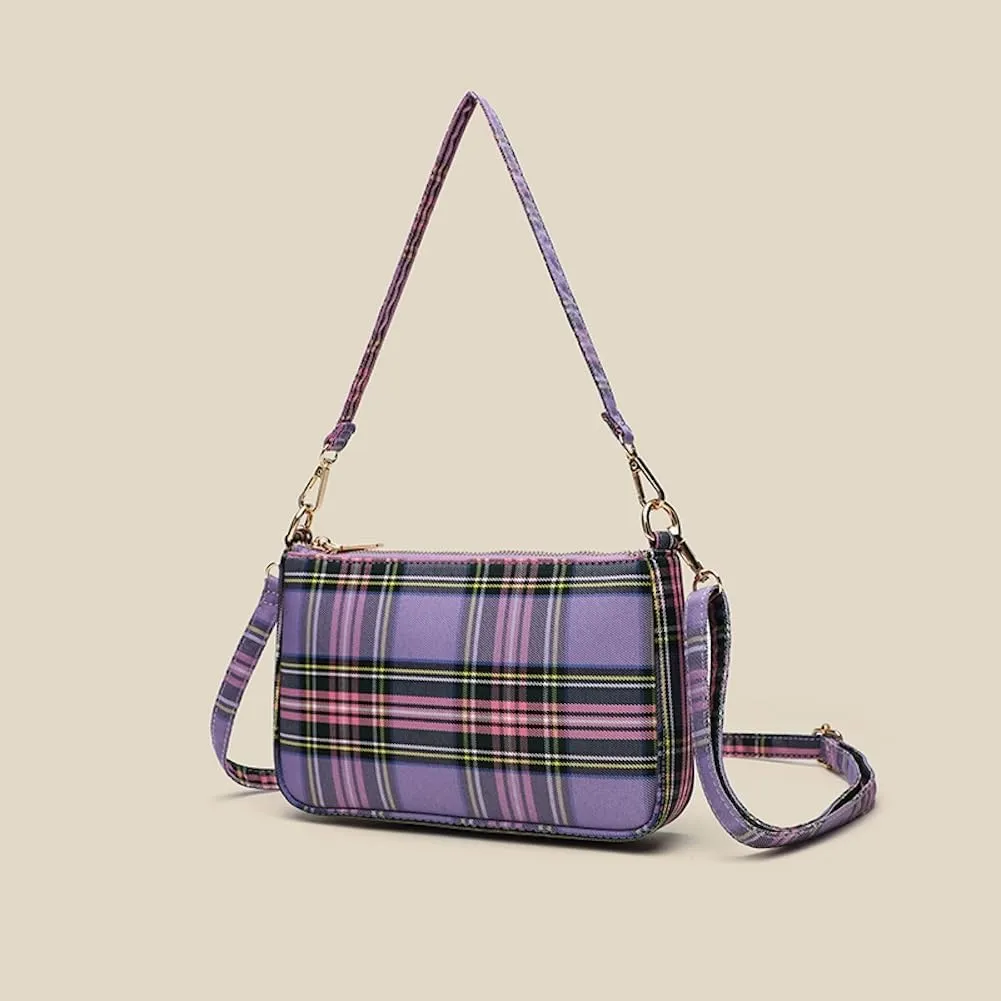 Plaid Crossbody Bags for Women,Stocking Stuffers for Teens