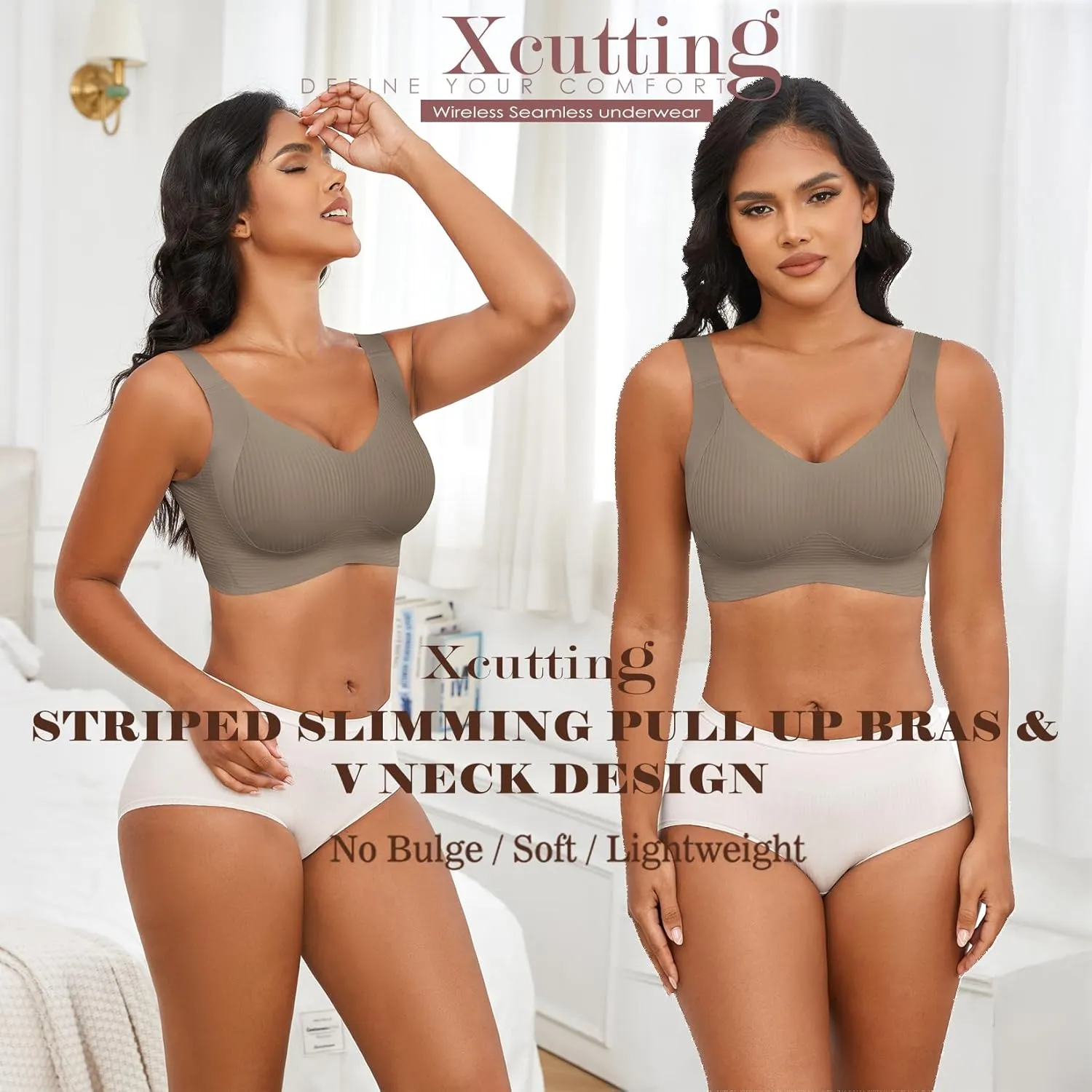 Plus Size Bras for Women No Underwire Full Coverage Everyday Bras Comfortable Wireless Padded Bras