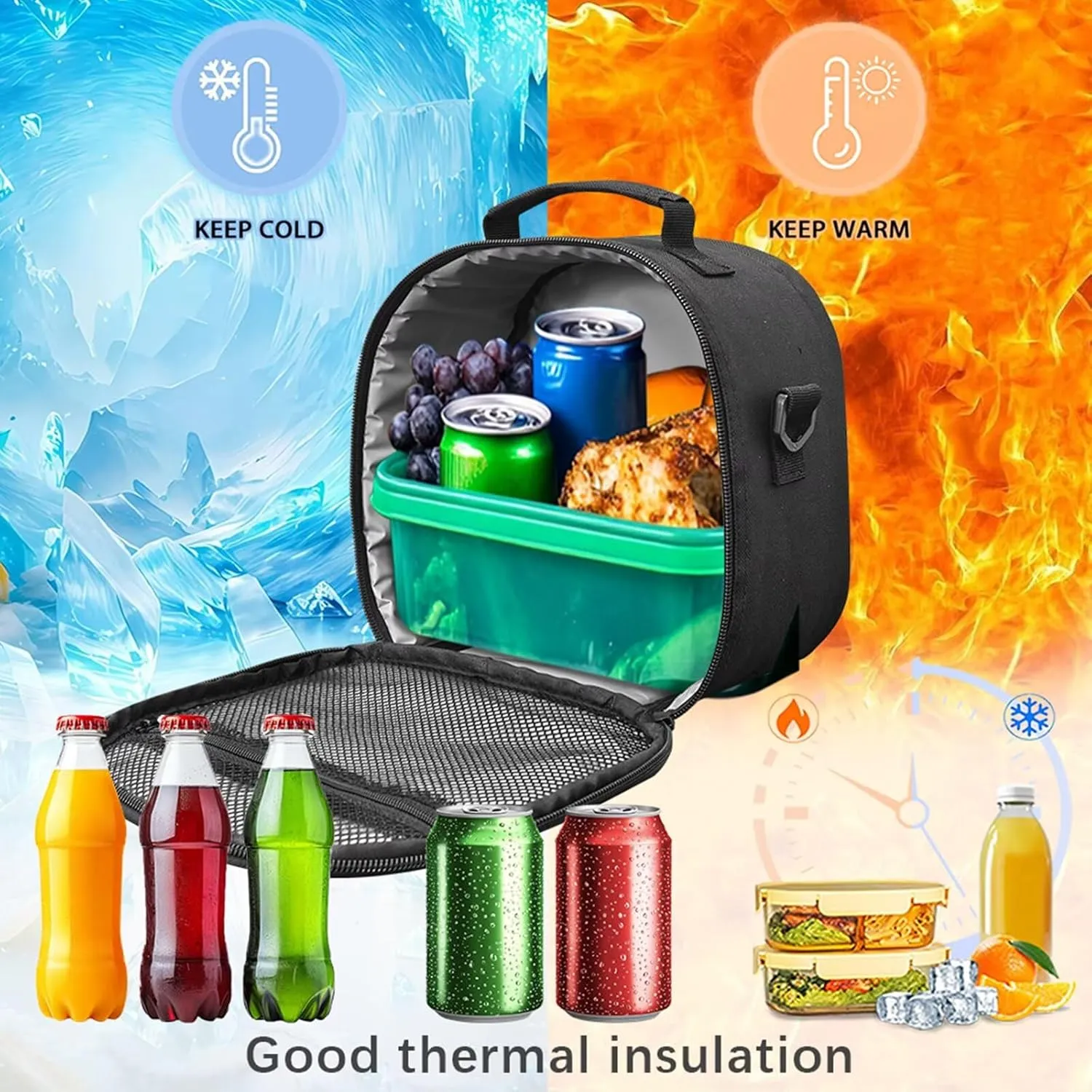 Poceacles Kids School Bag Set 4 PCS Boys Teens Backpack Sets Insulated Lunch Bag, T. Rex Apatosaurus Triceratops Pterosaur Print Bookbag, Dinosaur Marble Violet Green Black