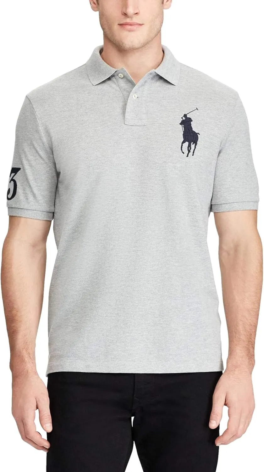 POLO RALPH LAUREN Men's Big Pony Classic Fit Mesh Polo Shirt