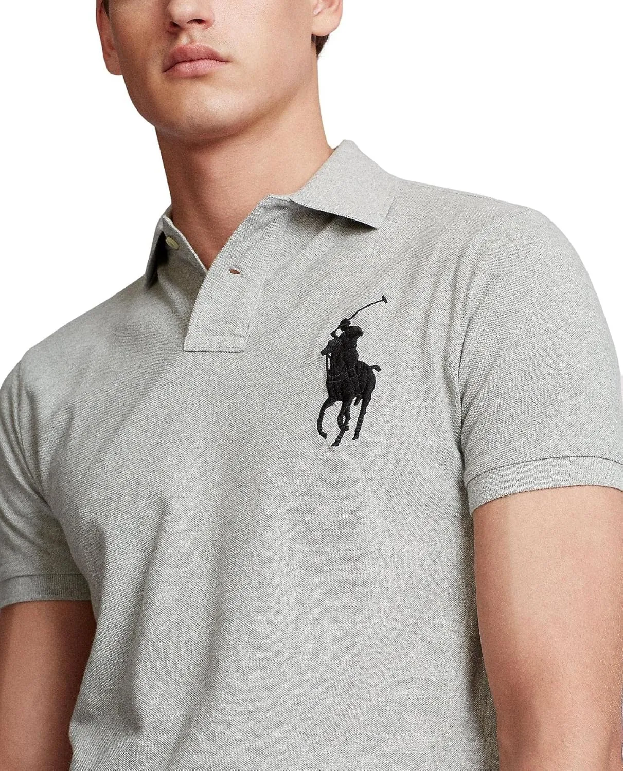 POLO RALPH LAUREN Men's Big Pony Classic Fit Mesh Polo Shirt