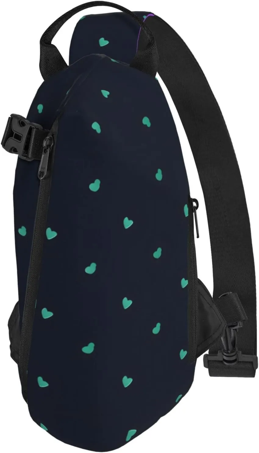 Polyester Fiber Waterproof Waist Bag -Backpack 4 Pocket Compartments Ideal for Outdoor Activities Lovely blue background