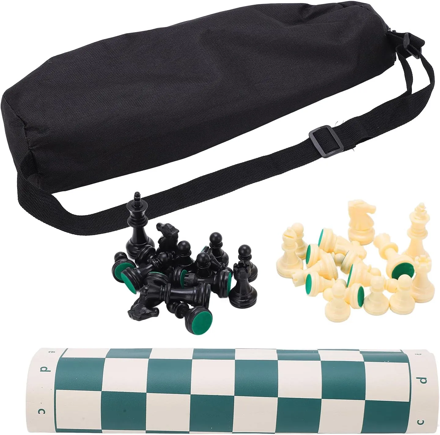 Portable Chess Set, Travel Board Games Folding Roll up Chess Game Combination Sets Pieces with Storage Bag Foldable Teen Gifts Family Mind Sharpening Educational for 2 Player Adults Beginner