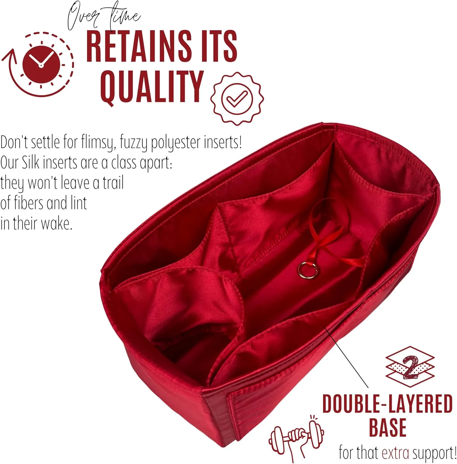 Premium Purse Organizer compatible with Lv Low Key Hobo MM Insert - Handmade Soft Silk Bag Organizer, Perfect fit for PM/MM Cabas Tote (Camel, For Low Key Hobo MM)
