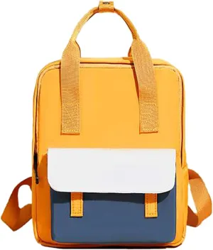 Preschool Backpack Kindergarten Little Toddler School Backpacks for Boys and Girls with portable-(015/Yellow)