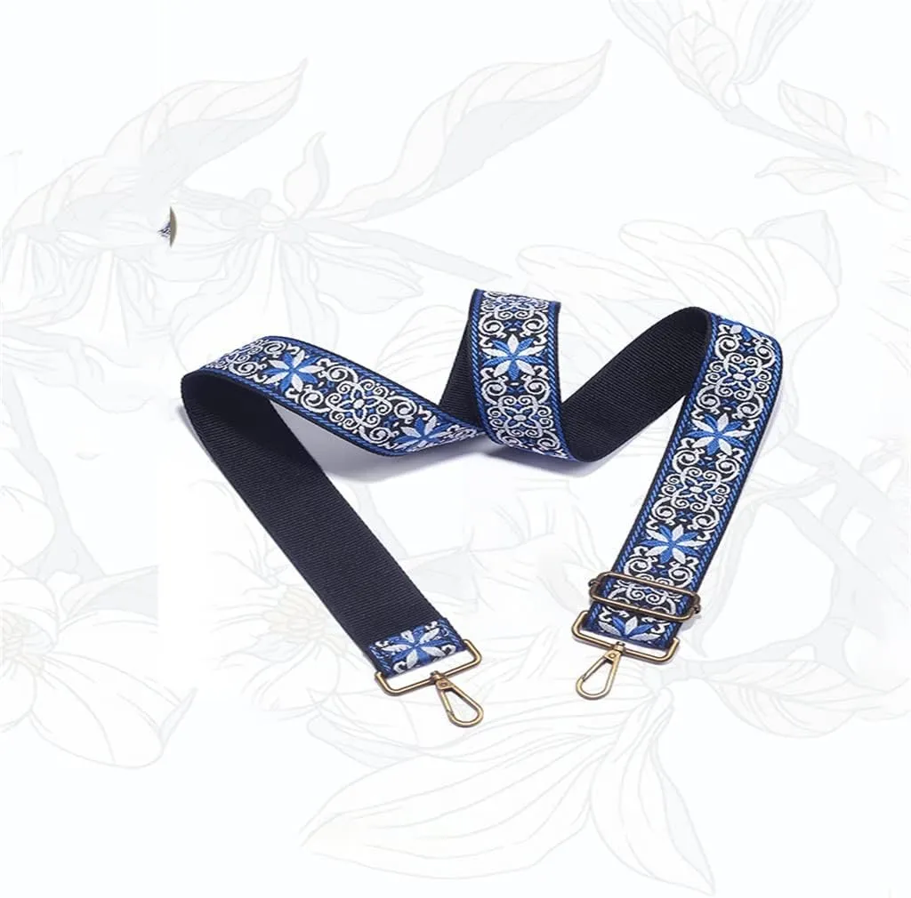 Printed Wide Shoulder Bag With Canvas Crossbody Replacement Straps Adjustable Straps Embroidered Strap Accessories