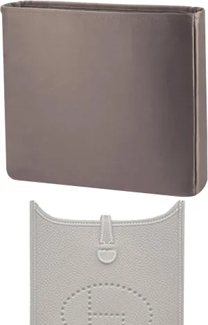 Purse Handbag Silky Organizer Insert Keep Bag Shape Fits Herme Evelyne Mini/29/33/40 bags, Luxury Handbag Tote Lightweight Sturdy(Evelyne 29,Etoupe grey)