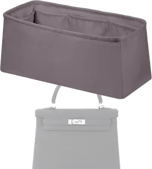 Purse Handbag Silky Organizer Insert Keep Bag Shape Fits Herme Kelly Pochette/Mini2/20/25/32/35/40 bags, Luxury Handbag Tote Lightweight Sturdy(Kelly Mini2,Konjac Purple)