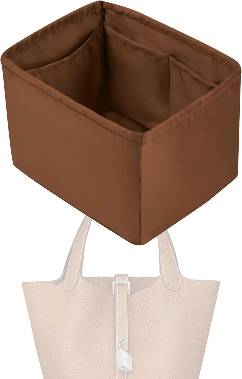 Purse Handbag Silky Organizer Insert Keep Bag Shape Fits Herme Picotin 14/18/22/26 bags, Luxury Handbag Tote