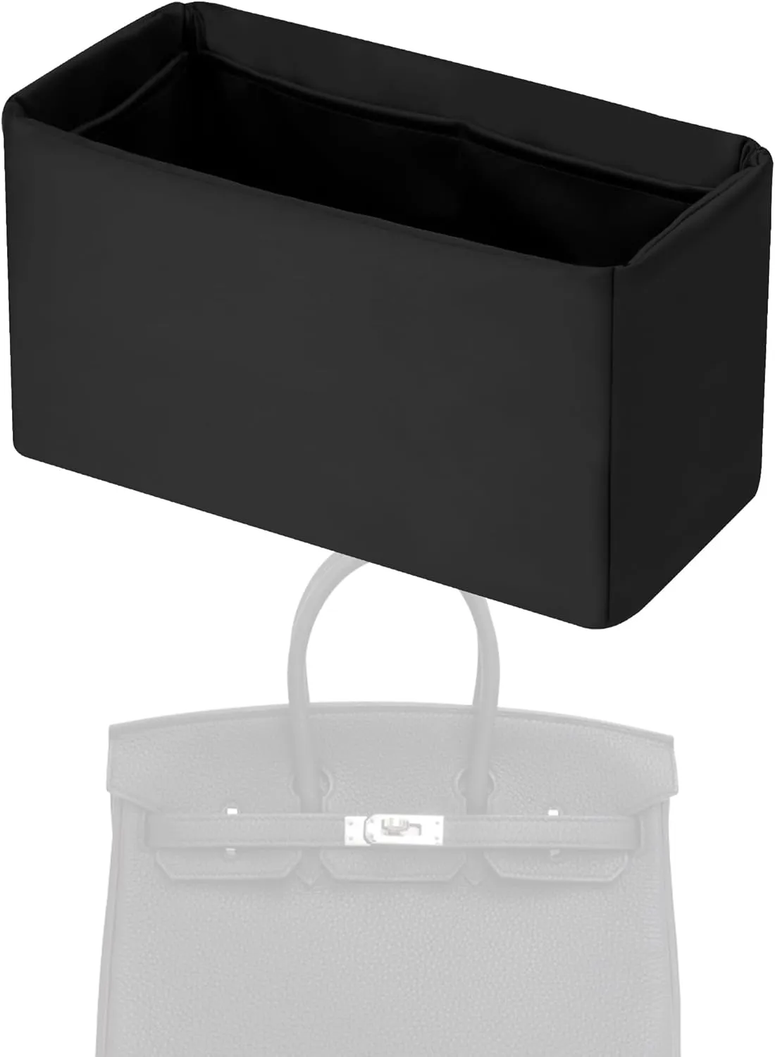 Purse Handbag Silky Organizer Insert Keep Bag Shape Fits HermesBirkin 20/25/30/35/40 bags, Luxury Handbag Tote Lightweight Sturdy(Custom)