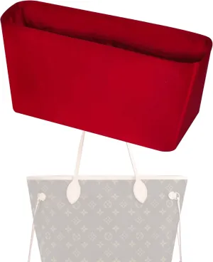 Purse Handbag Silky Organizer Insert Keep Bag Shape Fits LV-Neverfull-PM/MM/GM Bags, Luxury Handbag Tote Lightweight Sturdy(Rouge moyen, Neverfull-PM)