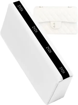 Purse Pillow for CF ClassicFlap 17/20/23/25/30/33,Memory Foam Shaper Insert,Silky Bag Pillow for Luxury Handbag Tote(CF Mini20,White)