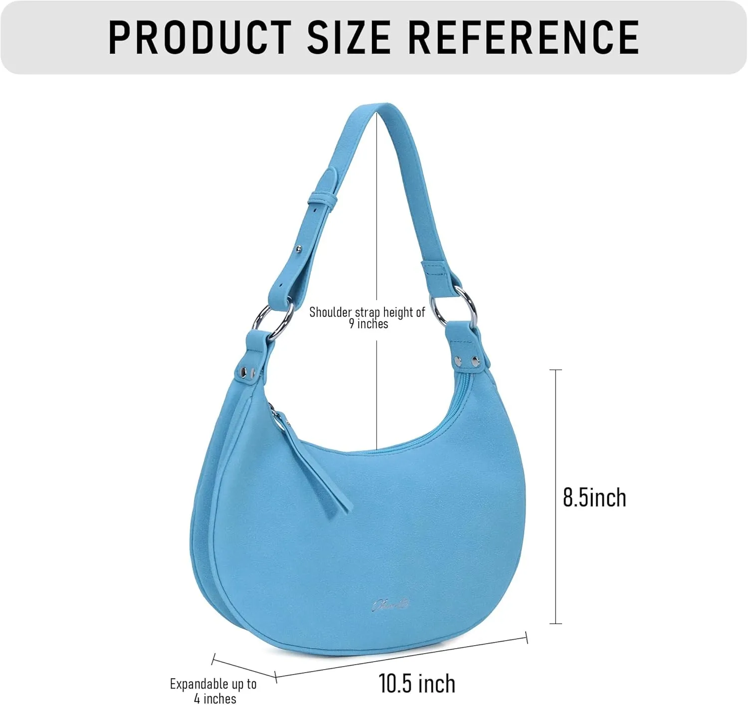 Purse Shoulder bag for women, Cute Mini Clutch Zipper Hobo Tote Handbags