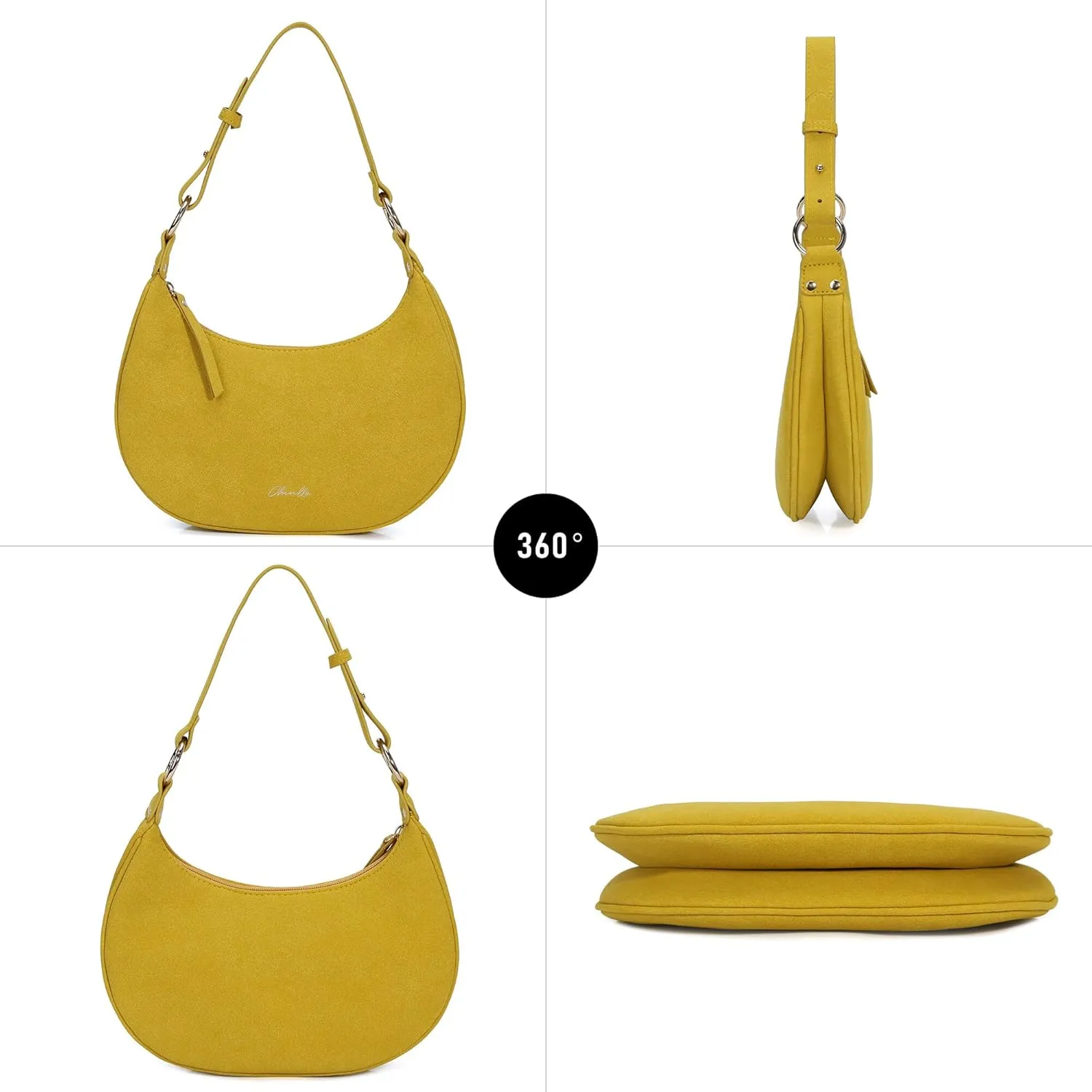 Purse Shoulder bag for women, Cute Mini Clutch Zipper Hobo Tote Handbags