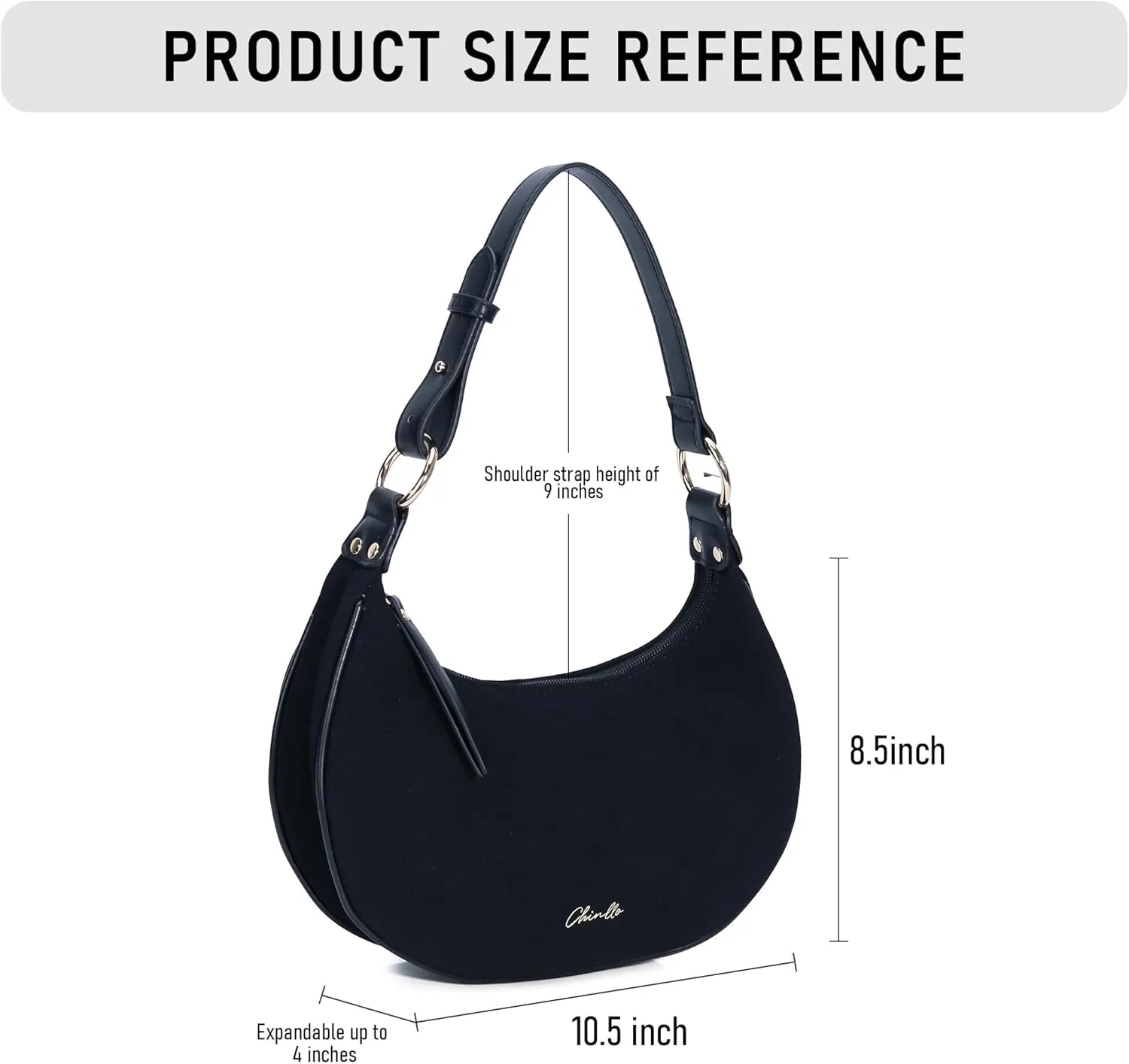 Purse Shoulder bag for women, Cute Mini Clutch Zipper Hobo Tote Handbags