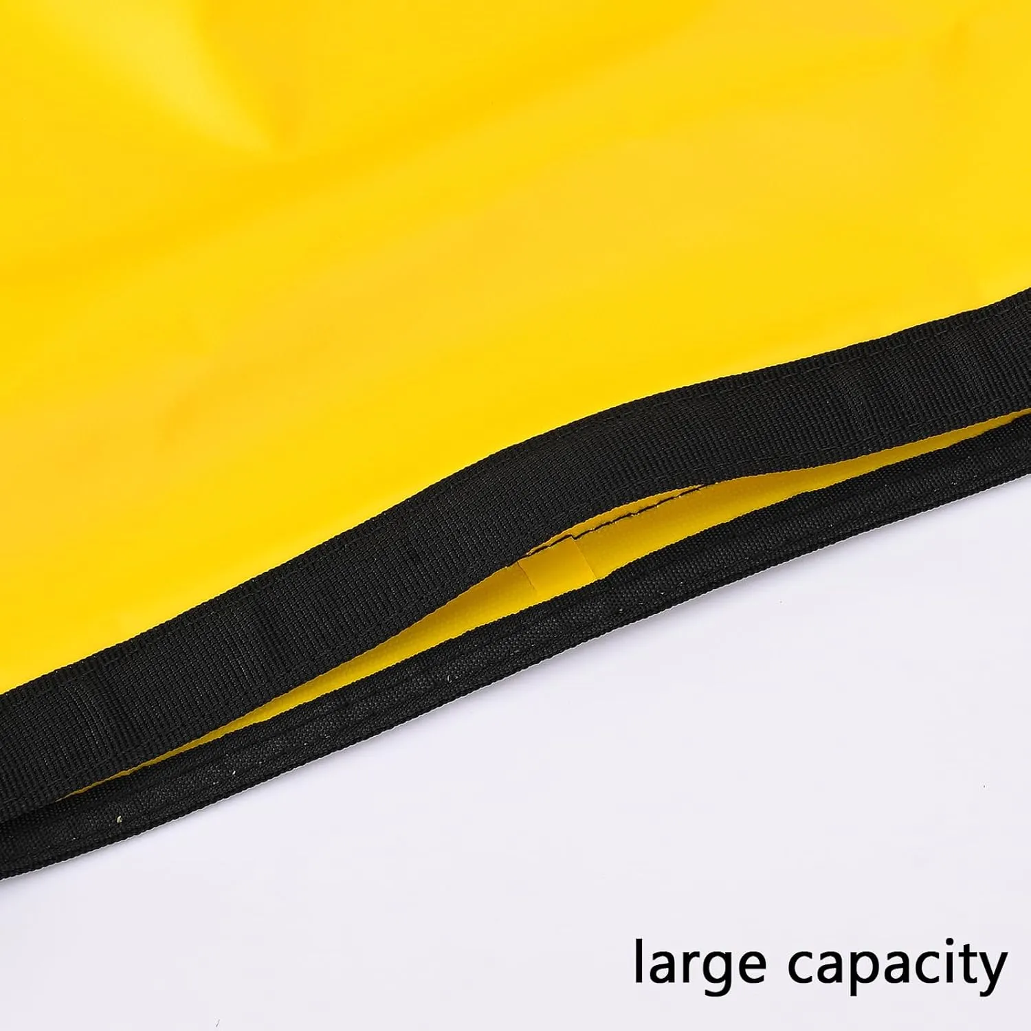 Queday Waterproof Dry Bag with Front Zippered Pocket for Women Men, 10L Roll Top Lightweight Dry Storage Bag Backpack for Travel, Kayaking, Boating, Rafting, Camping, Hiking & Beach Yellow