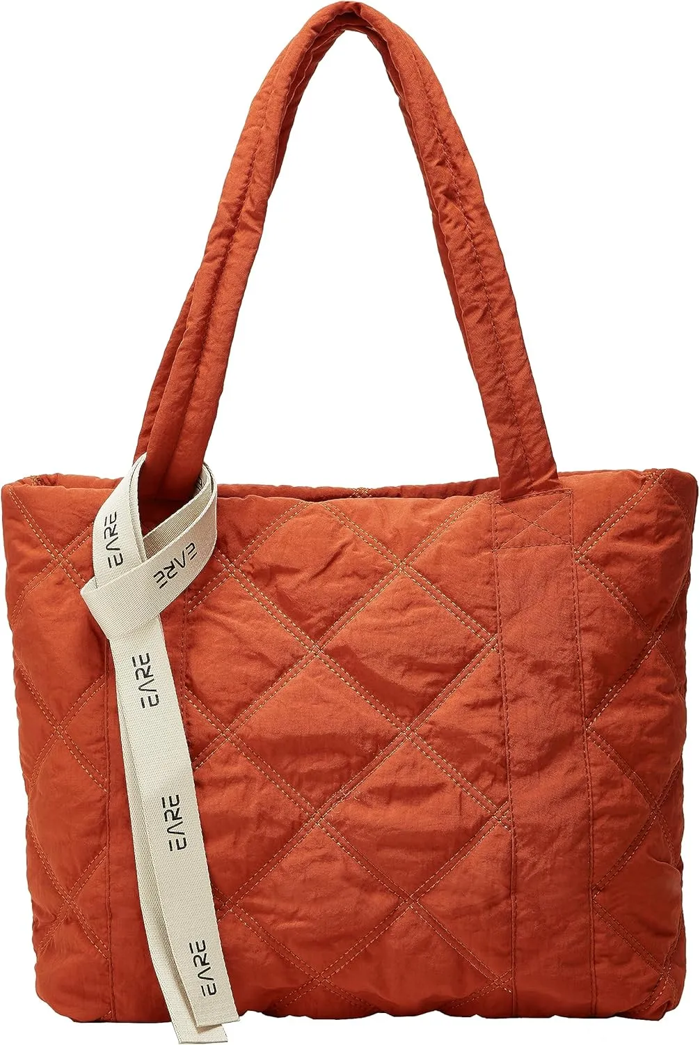 Quilted Shoulder Bag for Women - Puff Hobo Handbag with Lightweight Padding - Travel & Gym Bag