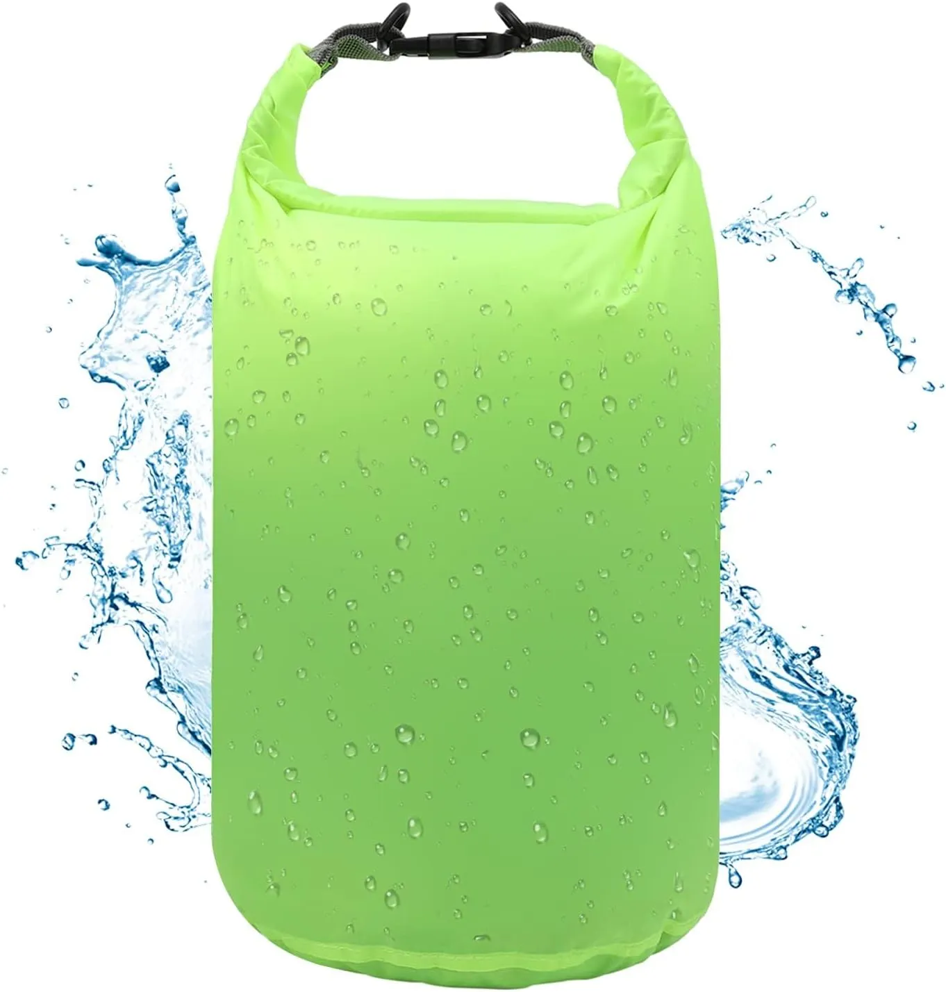 R2Depot Waterproof Dry Bag, 5L/10L/20L/40L/70L Dry Storage Bag for Kayaking, Gym, Hiking, Swimming (Green, 70L)