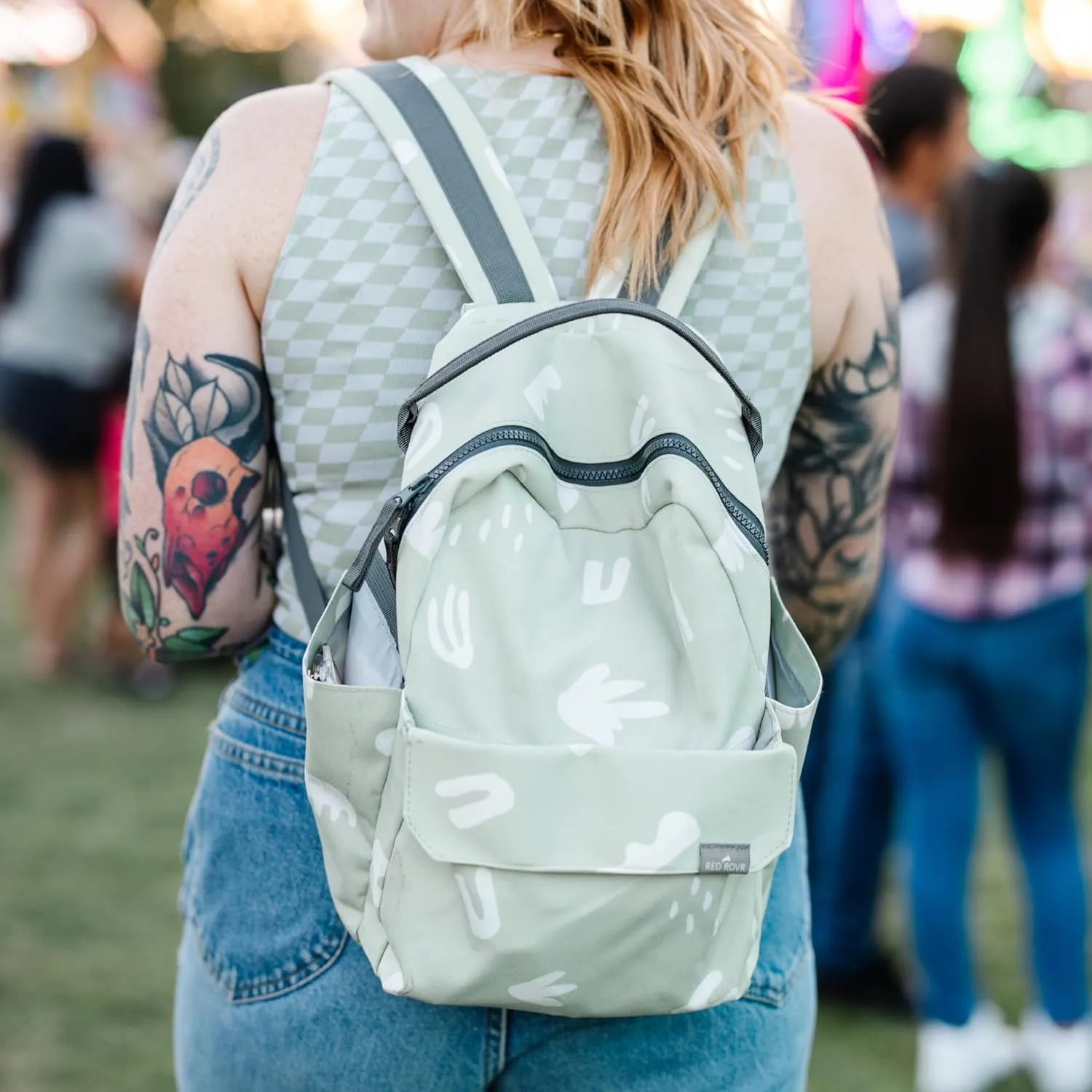 RED ROVR - Mini Roo Backpack (Pear Doodle)