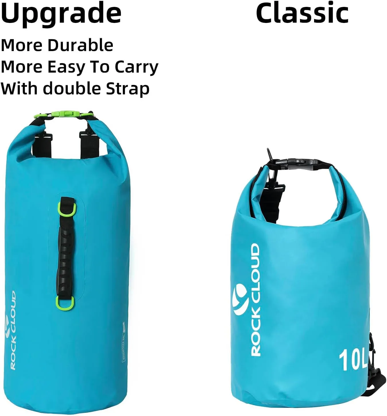 ROCK CLOUD Dry Bag Waterproof 20L Dry Sack for Kayaking Rafting Boating Beach Surfing Swimming Canoe Camping Hiking Fishing Ski
