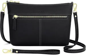 RONSIN Crossbody Bag for Women Cell Phone Purse Bucket Bag Shoulder Bag with Multi Zipper Pockets