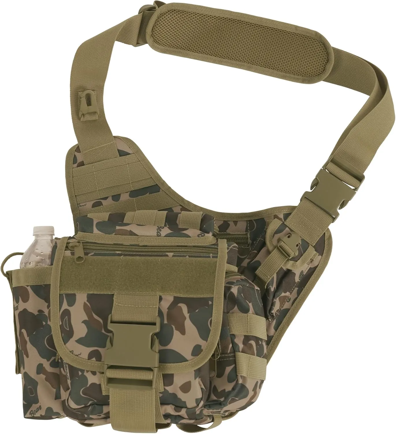 Rothco X Bear Archery Fred Bear Camo Advanced Tactical Bag – Robust Hunting Bag with 16 Utility Pockets Slingbag