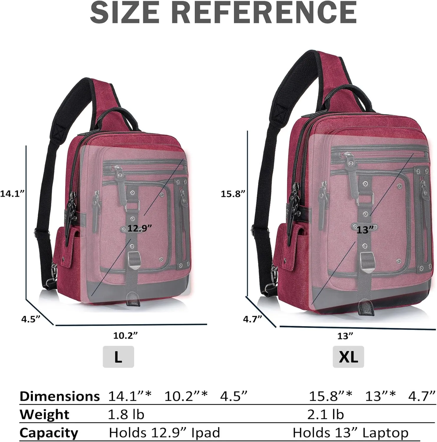 Schkleier Messenger Bag for Men Canvas Sling Bag Crossbody Backpack Laptop Shoulder Bag Hiking Daypacks Casual Tactical