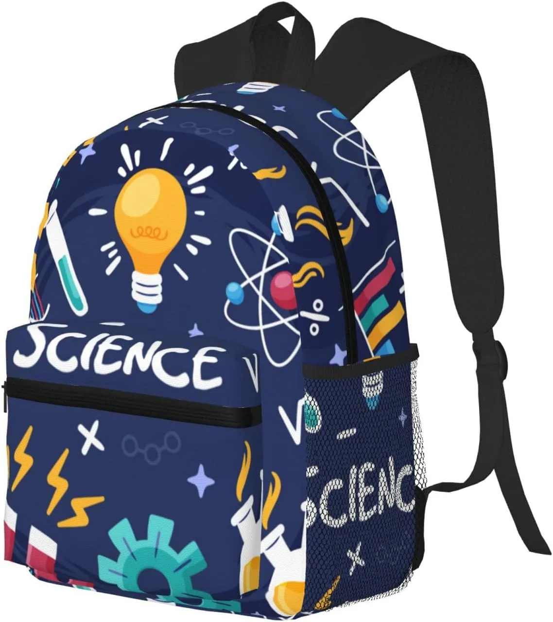 Science Education Blue Backpack, Travel Laptop Backpack Computer Bag Rucksack for Men Women Business Work Fits 15.6 Inch Notebook