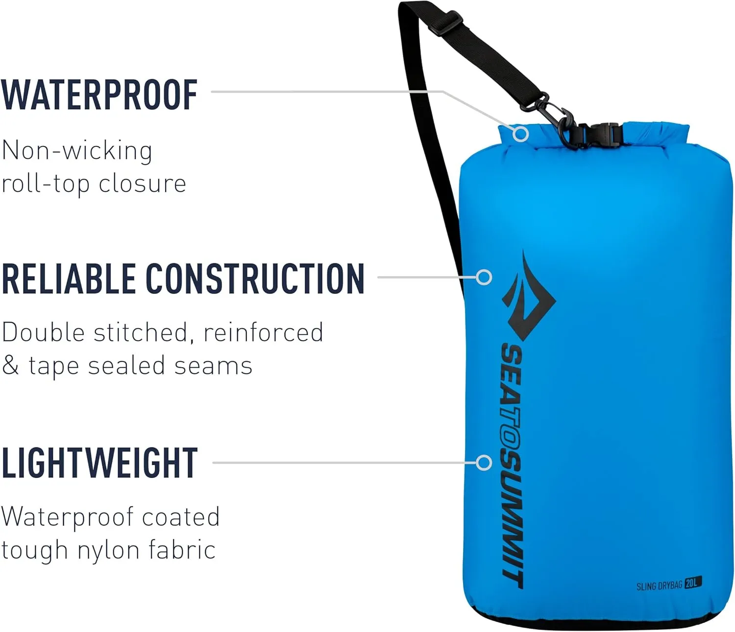 Sea to Summit Sling Lightweight Dry Bag with Shoulder Strap