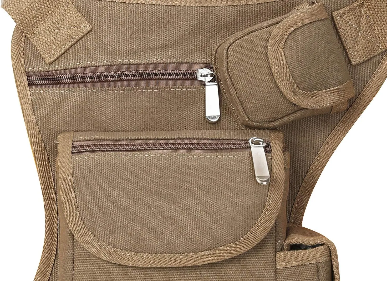 SEALINF Canvas Waist Bag Fanny Pack Racing Drop Leg Bag Motorcycle Outdoor Bag