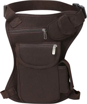 SEALINF Canvas Waist Bag Fanny Pack Racing Drop Leg Bag Motorcycle Outdoor Bag