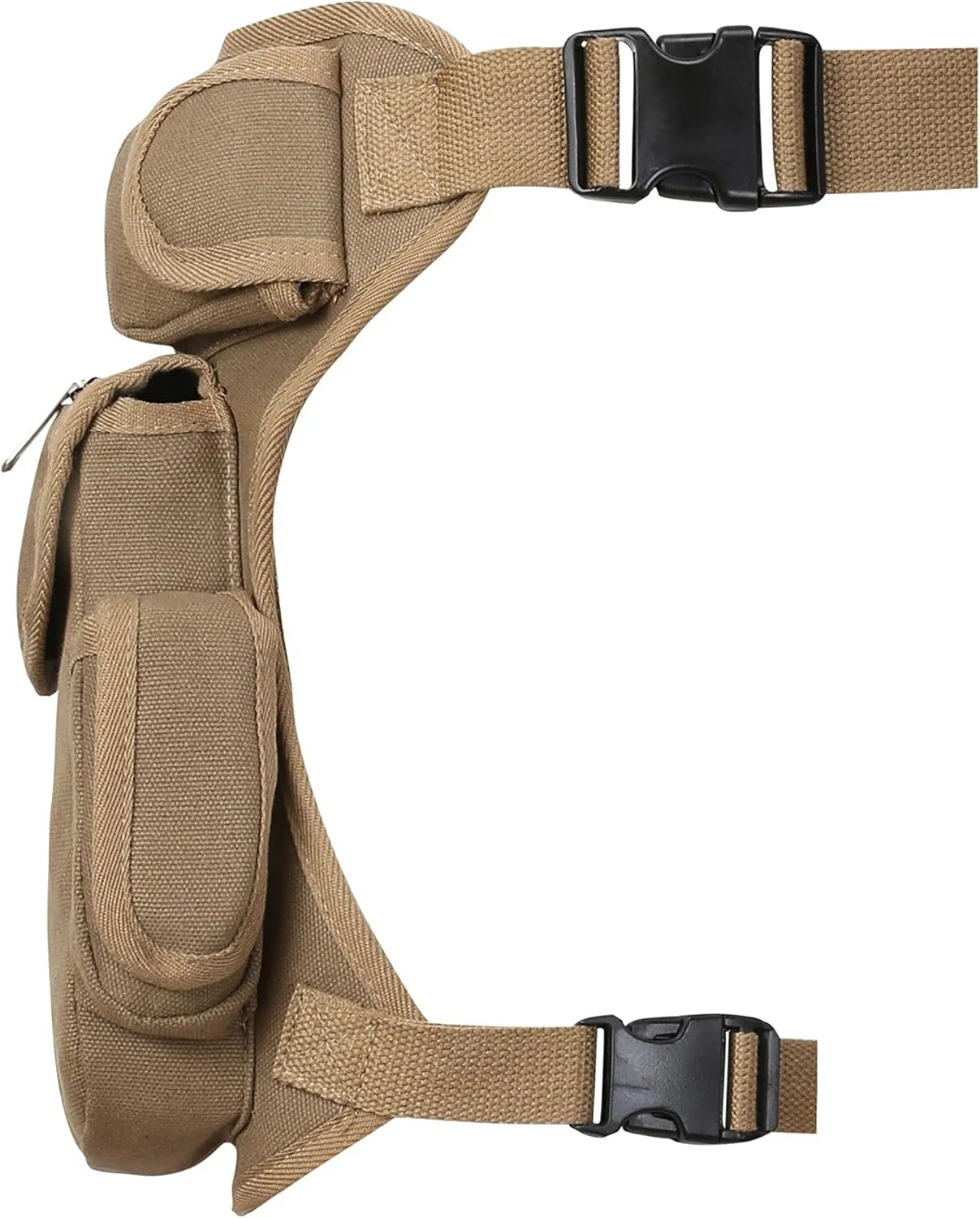 SEALINF Canvas Waist Bag Fanny Pack Racing Drop Leg Bag Motorcycle Outdoor Bag