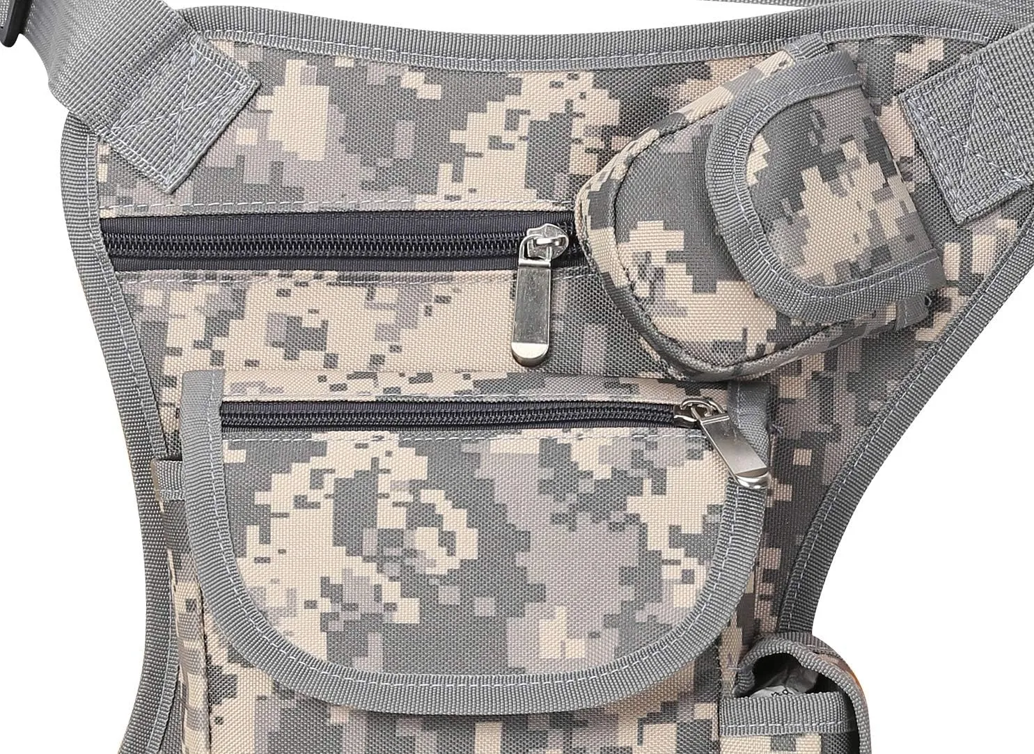 SEALINF Canvas Waist Bag Fanny Pack Racing Drop Leg Bag Motorcycle Outdoor Bag