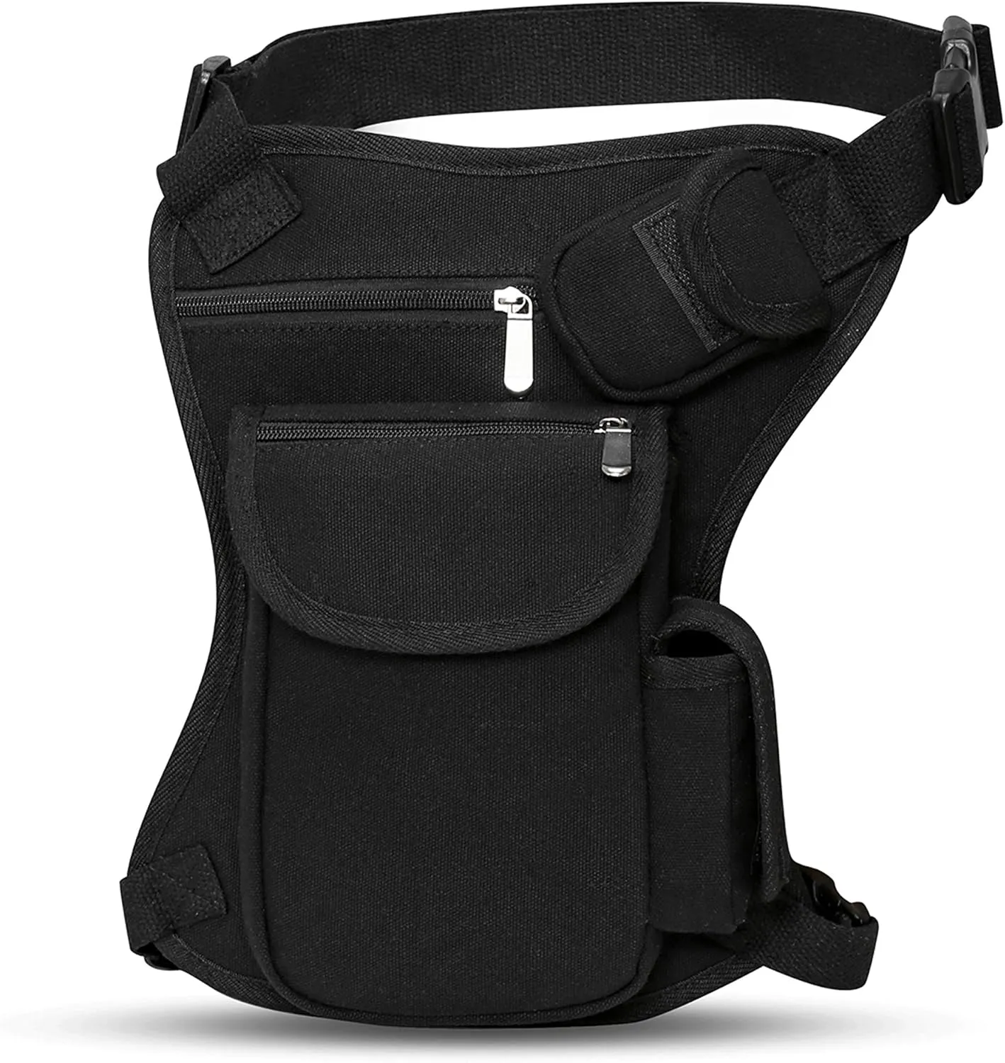 SEALINF Canvas Waist Bag Fanny Pack Racing Drop Leg Bag Motorcycle Outdoor Bag