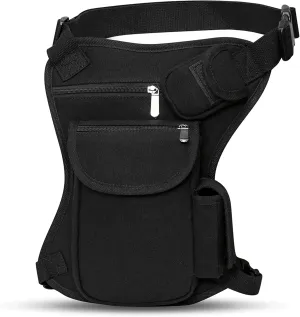 SEALINF Canvas Waist Bag Fanny Pack Racing Drop Leg Bag Motorcycle Outdoor Bag