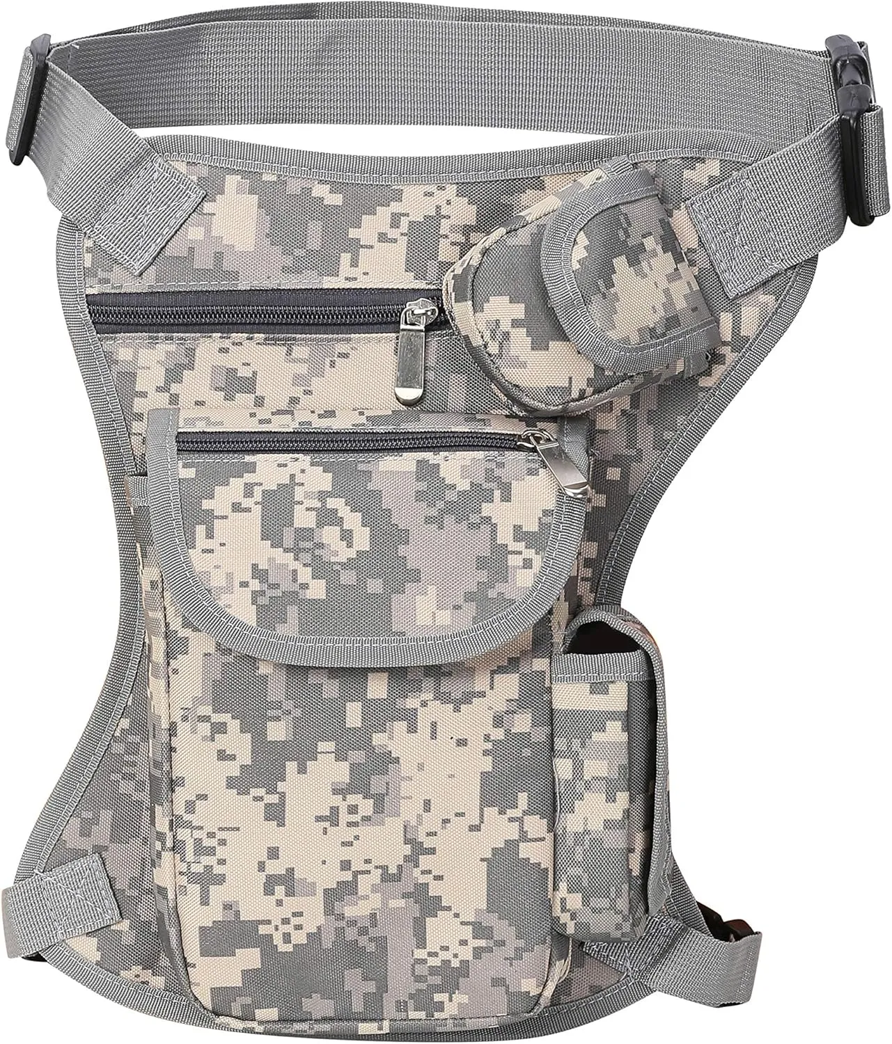 SEALINF Canvas Waist Bag Fanny Pack Racing Drop Leg Bag Motorcycle Outdoor Bag