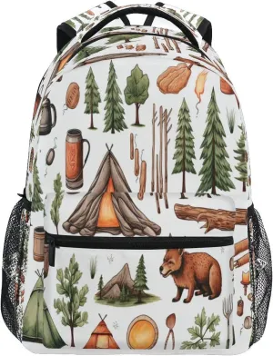 senya Primitive Tribe Backpack School Bag Travel Daypack for Boys Girls