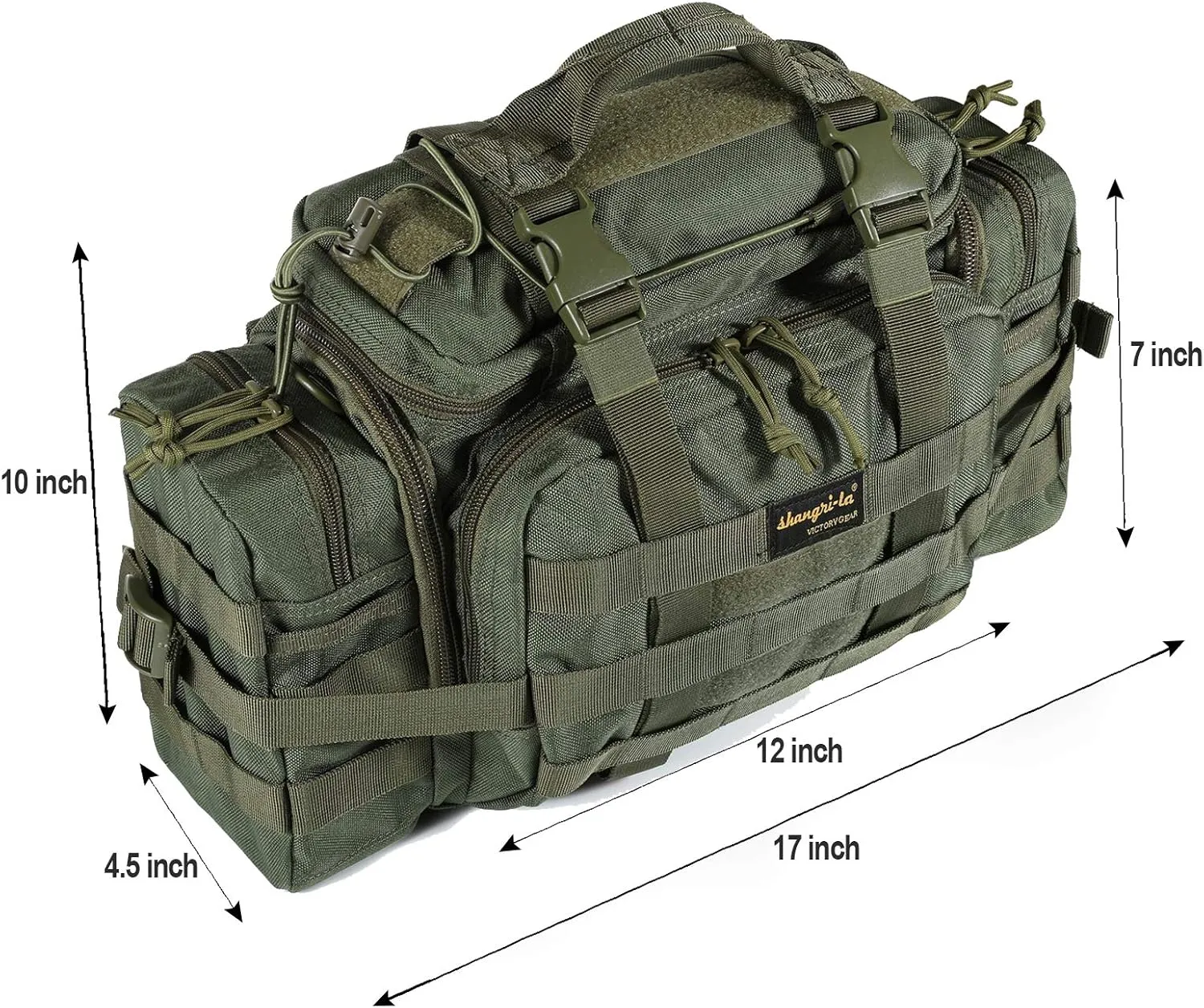 SHANGRI-LA Tactical Range Bag Outdoor Sling Backpack Hiking Fanny Waist Pack