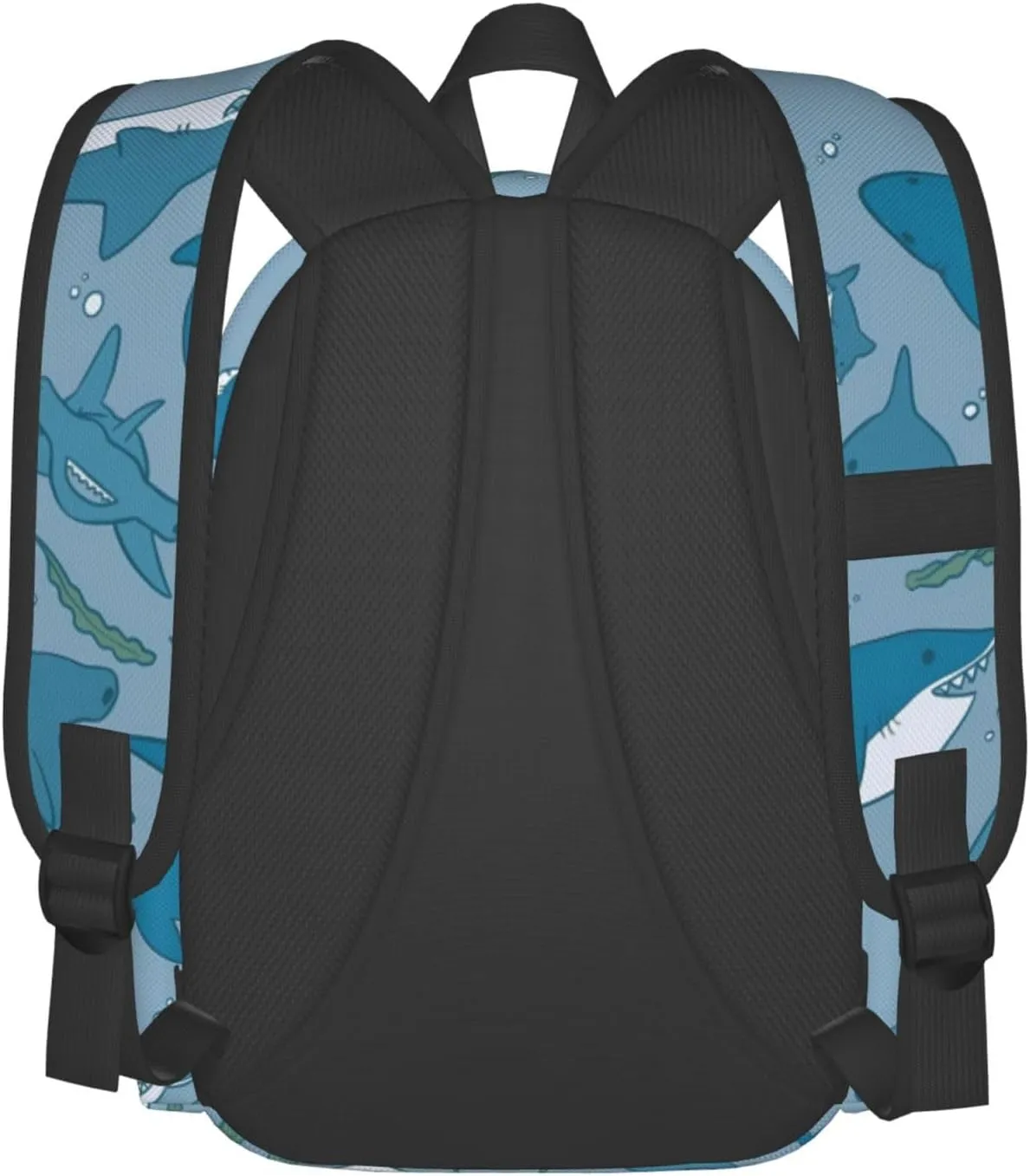 Shark and seaweed Backpacks 15 Inch Laptop Backpack Multipurpose Double Shoulder Bag for Men Women Gifts