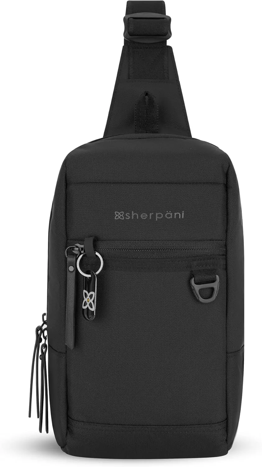Sherpani Metro, Anti Theft Travel Sling Bag, Sling Backpack, Crossbody Backpack, Sling Bag for Women (Carbon)