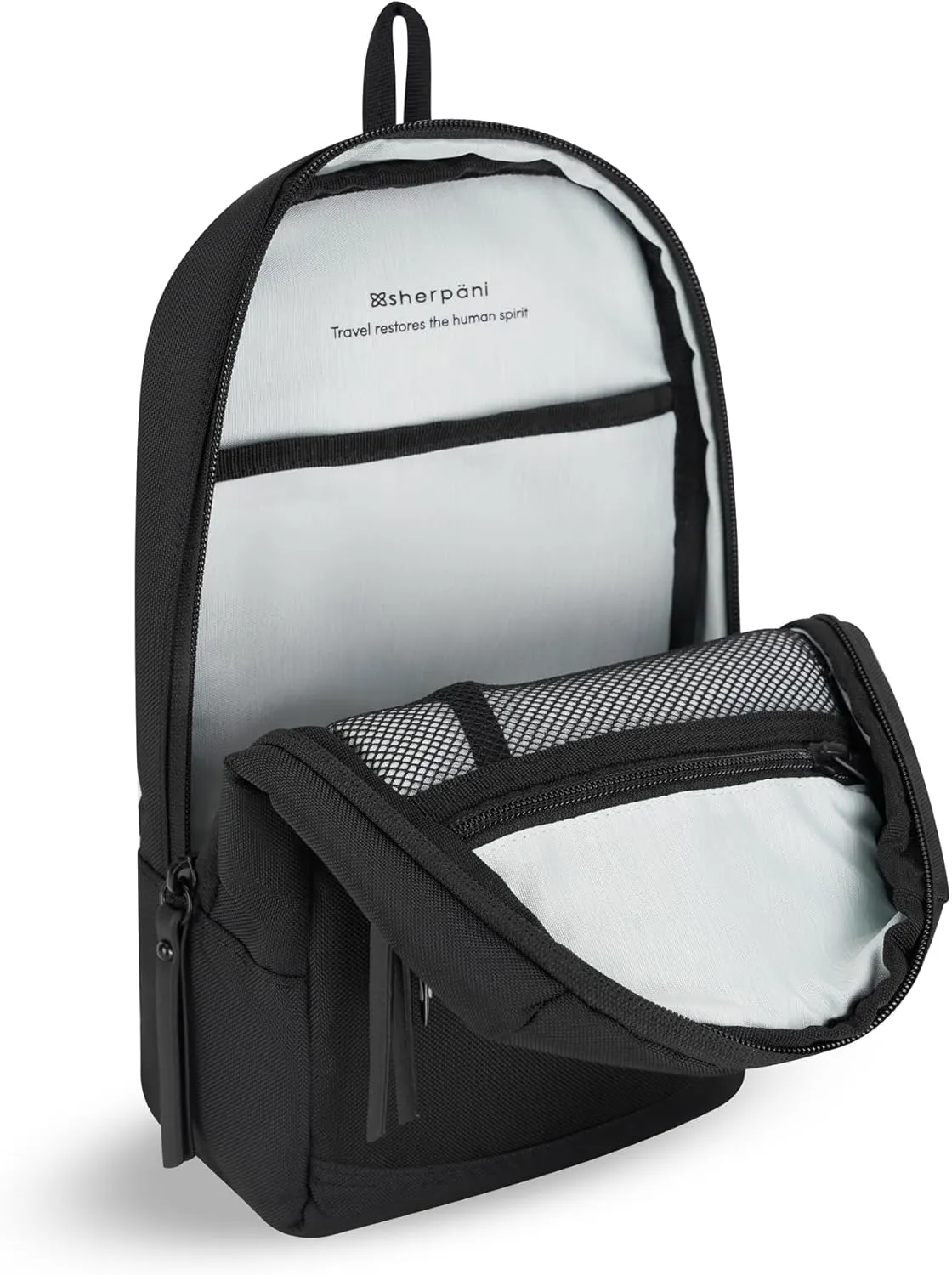 Sherpani Metro, Anti Theft Travel Sling Bag, Sling Backpack, Crossbody Backpack, Sling Bag for Women (Carbon)