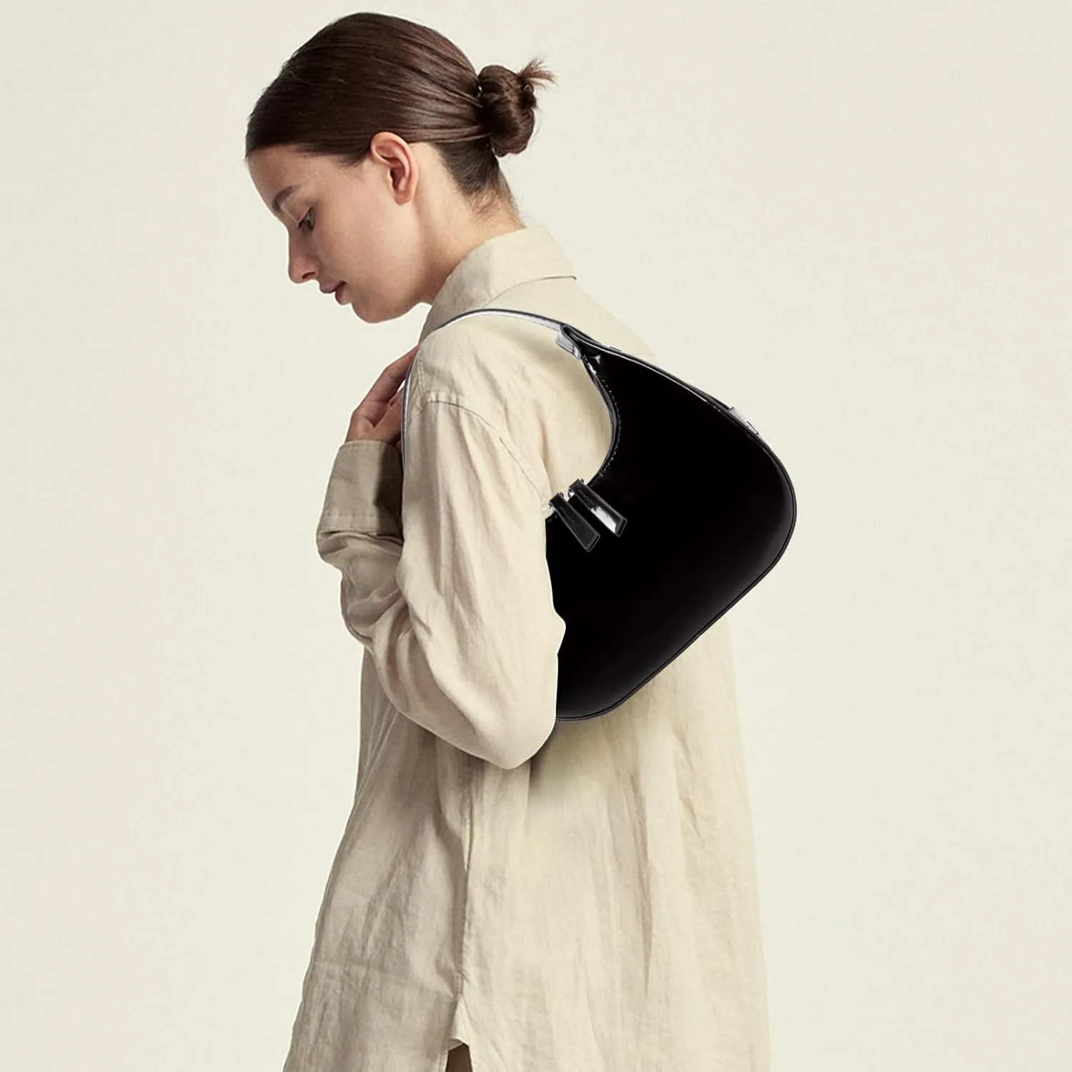 Shoulder Bag Crescent Retro Y2k Hobo Handbags 90s Underarm Purse Bag Fashion Clutch Purses for Women