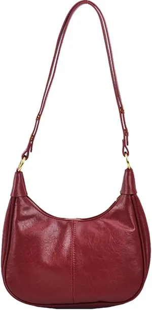 Shoulder Bag for Women Trendy Small Leather Hobo Bags Crossbody Purse Clutch Saddle Bag
