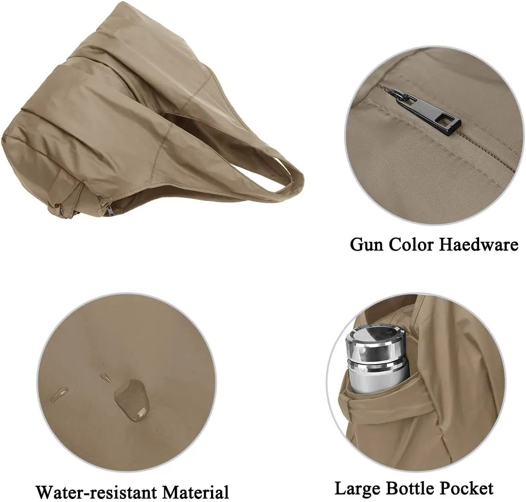 Shoulder Bag for Women, Waterproof Shopping Lightweight Work Purse and Handbag Travel Tote Oxford Nylon Large Capacity Hobo